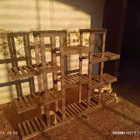 استند گل چوبی