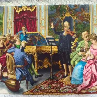 تابلو فرش دستبافت فرانسوی