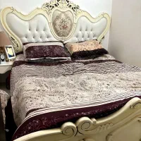 سرویس خواب کامل به همراه کمد و جاکفشی در حد نو