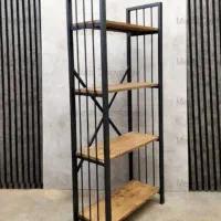 استند و شلف کتابخانه|کتابخانه، شلف، قفسه‌های دیواری|شیراز, بید زرد|دیوار