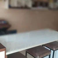 دکور میز صندلی قفسه شلف|کتابخانه، شلف، قفسههای دیواری|اراک, |دیوار