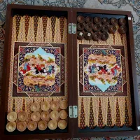 تخته نرد چوبی درحدنو کاملا سالم