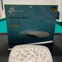 دو عدد مودم tp-link یک عدد پلمپ یک عدد در حد نو