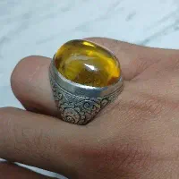 انگشتر دستساز لعل طلایی|جواهرات|گرمی, |دیوار