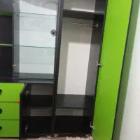 ست کامل اتاق کودک ، طرح اپل سبز و مشکی|تخت و سرویس خواب|مشهد, شهرک امام هادی (شهرک غرب)|دیوار