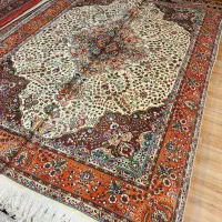 جفت قالی ۶متری دستباف کرم پیازی آذرشهر|فرش|تهران, اکباتان|دیوار