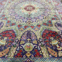 ذرع نیم تماما ابریشم|فرش|ملایر, |دیوار