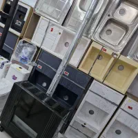 سینک گرانیتی سفید رگه طلا دو لگن۲۵کیلو مواد ترک|مصالح و تجهیزات ساختمان|بومهن, |دیوار