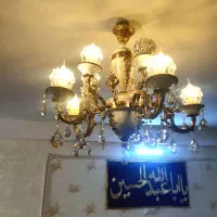 لوستر سرامیکی ۱۰ شعله درحد آک