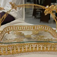 شیرینی خوری و شکلات خوری طلایی|ظروف سرو و پذیرایی|قم, دانشگاه قم|دیوار