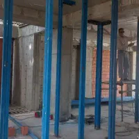 اجرای نبشی کشی آهن کشی آسانسور وال پست سایبان