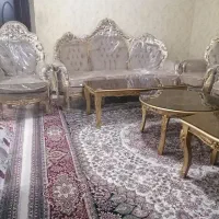 مبل سلطنتی 9 نفره|مبلمان خانگی و میز عسلی|شاندیز, |دیوار