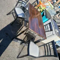 میز نهارخوری 4نفره درحدنو|میز و صندلی غذاخوری|سبزوار, طبرسی (جعفرآباد)|دیوار