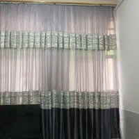 پرده رنگ طوسی|پرده، رانر، رومیزی|یزد, |دیوار