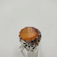 انگشتر عقیق اصل یمن پرتقالی و ان یکاد|جواهرات|خاوران, |دیوار