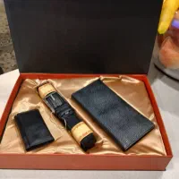 ست کیف و کمربند چرم مناسب هدیه