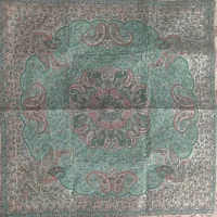 رومیزی ترمه سبز کاملا نو