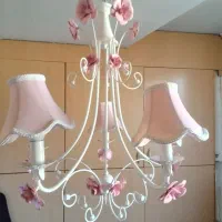 لوستر ۵ شاخه دخترانه|لوستر و چراغ آویز|تبریز, |دیوار