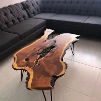 جلومبلی روستیک چوب طبیعی گردو و کنده درختی