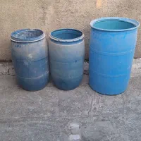 سه عدد بشکه پلاستیکی