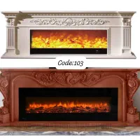 میز تلویزیون شومینه ای ،سه بعدی