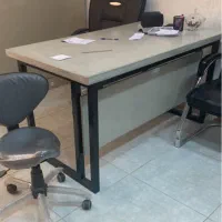 کانتر با میز منشی میز اداریو فلار باکس یا گلدان|مبلمان اداری|رفسنجان, |دیوار