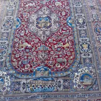 فرش  طرح باستانی دست باف فوری به دلیل مهاجرت|فرش|سقز, |دیوار