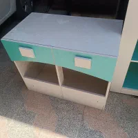 کمدویترین کودک و نوجوان کتابخانه میزتحریر|تخت و سرویس خواب|اصفهان, لاله|دیوار