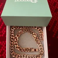 گردنبندکارتیر ژوپینگ باآبکاری طلا ازبرنددیاموند