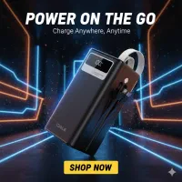 پاوربانک اورجینال 40000 OALE فست شارژ چراغ قوه