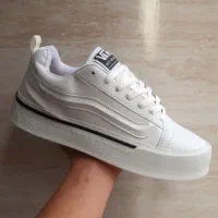 کتونی سفید مشکی ونس