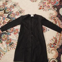 مانتو مجلسی مشکی  سنگ دوزی شده بسیار شیک