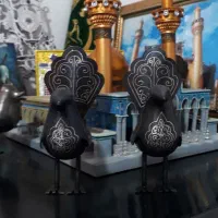 گنجشک نقره کوب علامت پا کوتاه وپا بلند پر نقره|کلکسیون اشیاء عتیقه|اصفهان, حسینآباد|دیوار