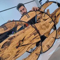 ساعت چوب زیتون