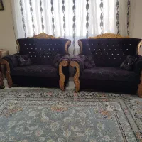 مبل ۹نفره سالم و تمیز|مبلمان خانگی و میز عسلی|شازند, |دیوار