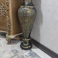 گلدان شیشه ای بزرگ سالمه سالم خودش قشنگترازعکسشه