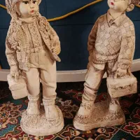 مجسمه دختر وپسر|مجسمه، تندیس، ماکت|زاهدان, |دیوار