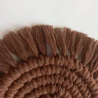 زیر لیوانی مکرومه گرد|صنایع دستی و سایر لوازم تزئینی|شیراز, درکی|دیوار