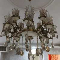 برنجی اصل|لوستر و چراغ آویز|شیراز, شهرک گلستان|دیوار