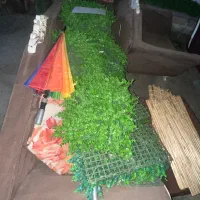 برگ درختی و فنس