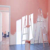 نقاشی ساختمان ،درب ، کناف