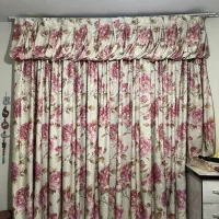 ۳ عدد پرده گلدار