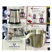 غذا ساز خردکن 2 کاسه موتور مسی قوی ضمانت 24ماهه