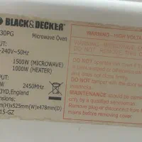 مایکروویو مدل BLACK&DECKER - MX30PG|اجاق گاز و لوازم برقی پخت‌وپز|پردیس, فاز ۸|دیوار