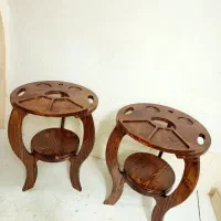 میز قلیان چوب روس و گردو