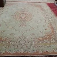 یک جفت فرش ۱۲ متری کرم رنگ