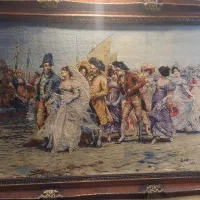 تابلو فرش تمام ابریشم تبریز