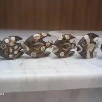 مجسمه کوچک چوبی ماهی