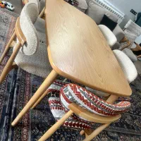 میز وصندلی نهار خوری چوبی