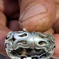 انگشر نقره نگین زمرد